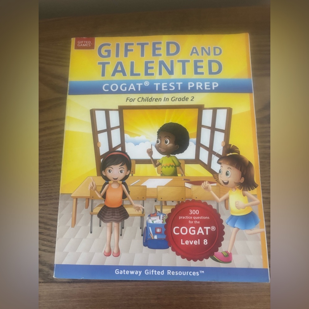 Gifted and Talented COGAT Test Prep Book 2nd Grade Kids Gateway Games